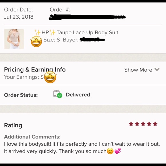 ✨HP✨Taupe Lace Up Body Suit - Picture 3 of 3